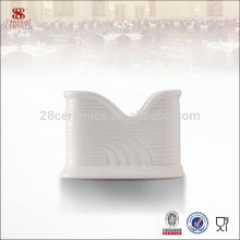 Boîte de porte-serviettes en porcelaine blanche de haute qualité